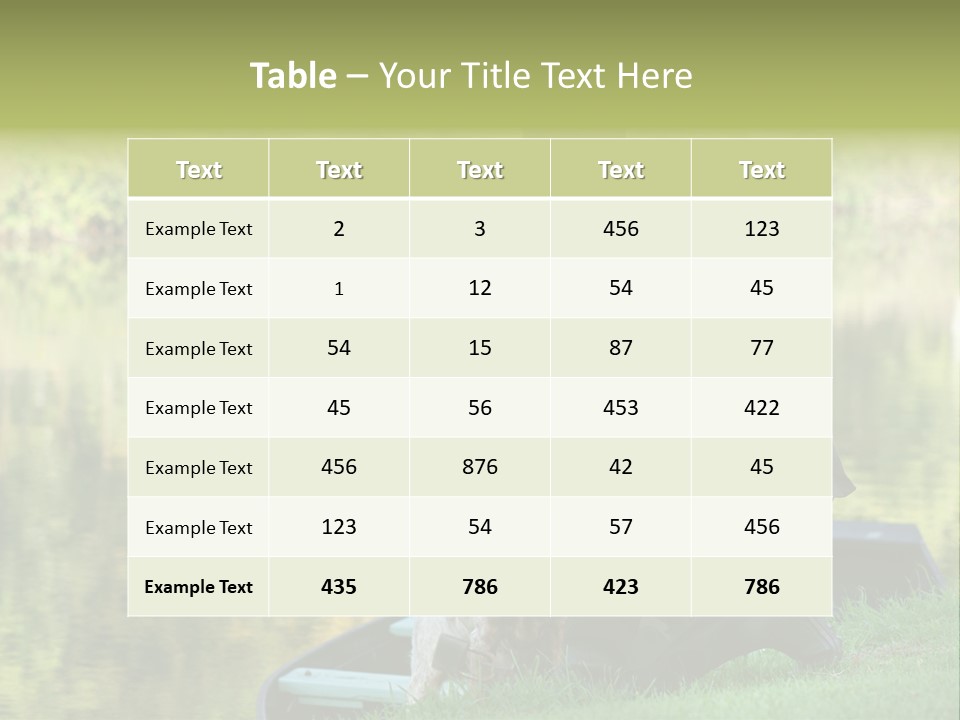 Prepared Kneeling Wood PowerPoint Template