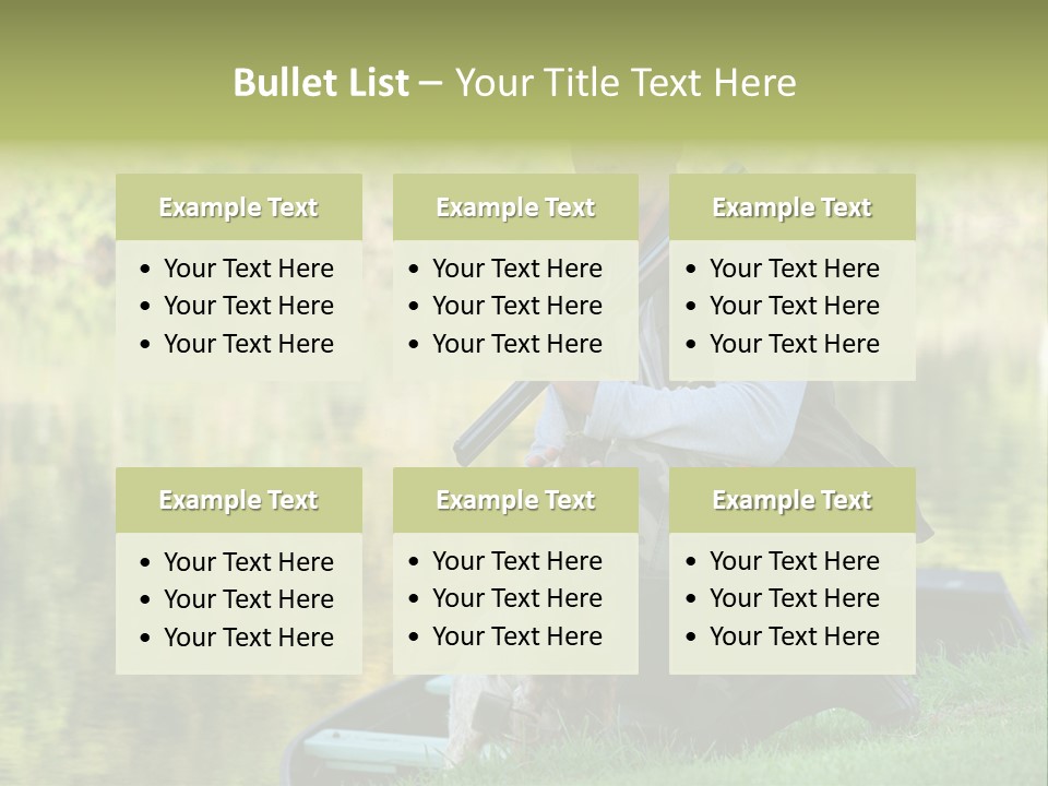 Prepared Kneeling Wood PowerPoint Template