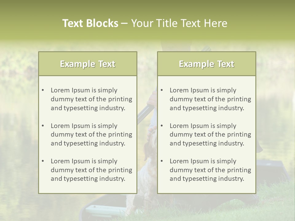 Prepared Kneeling Wood PowerPoint Template