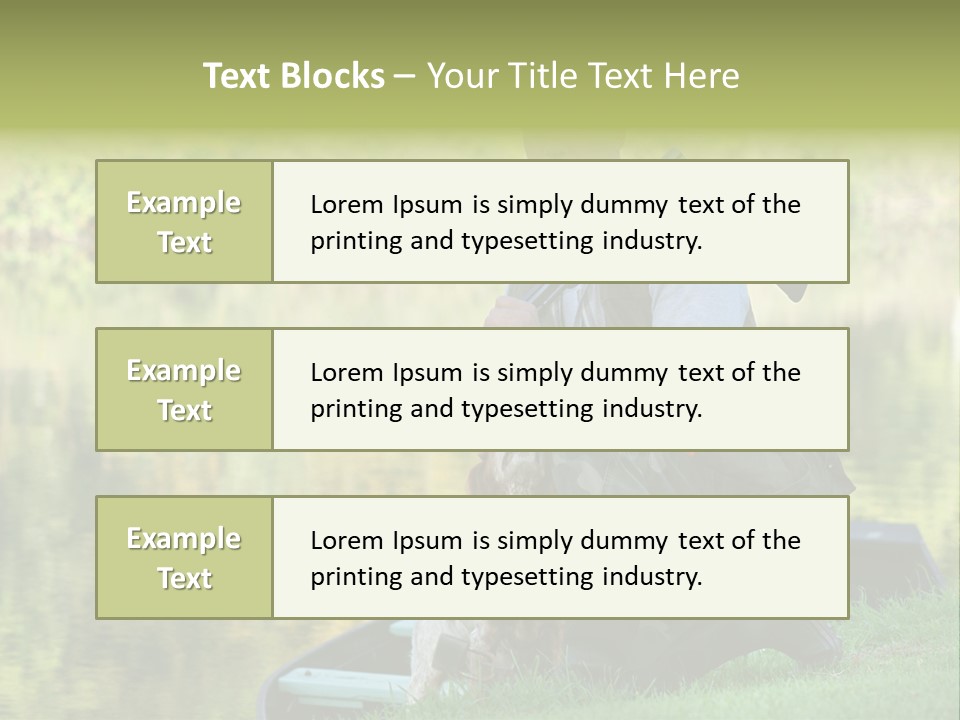 Prepared Kneeling Wood PowerPoint Template