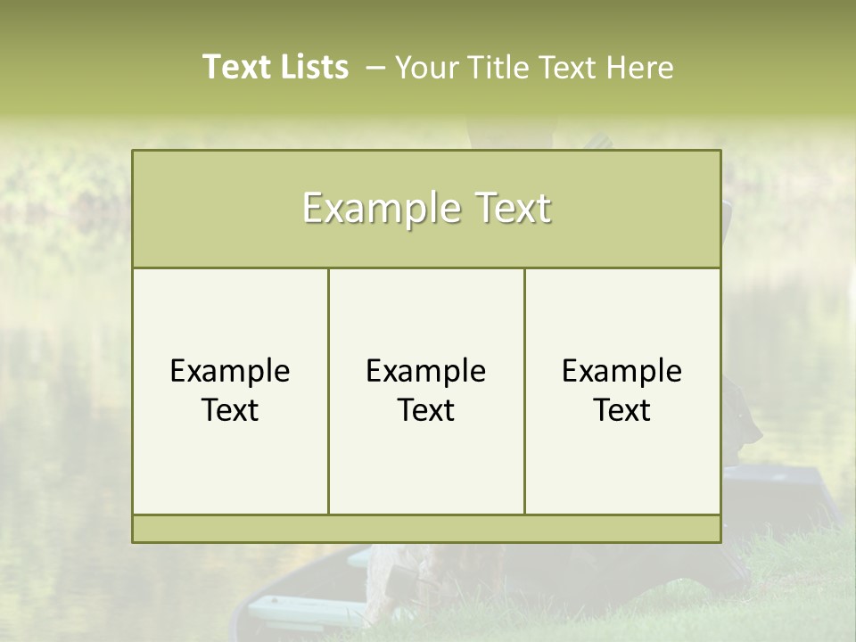 Prepared Kneeling Wood PowerPoint Template
