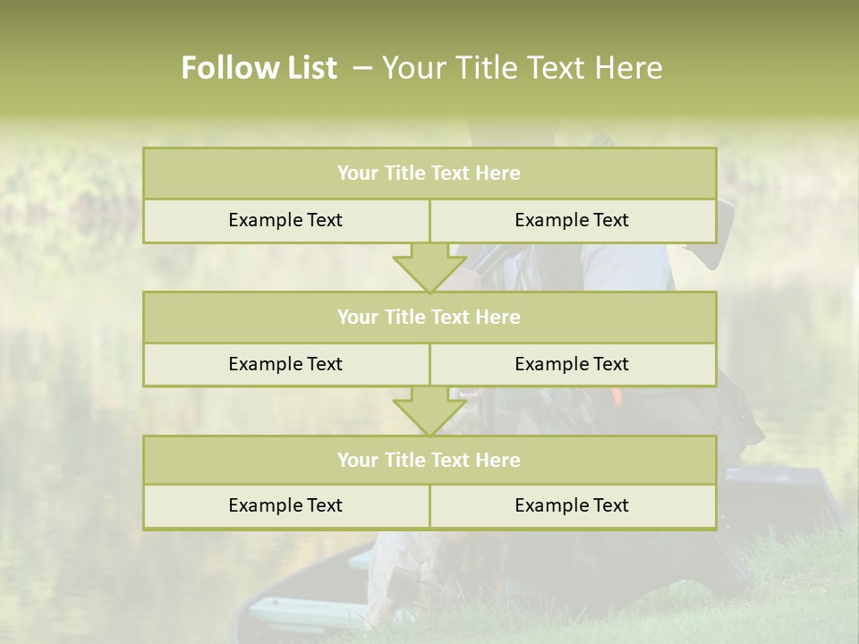 Prepared Kneeling Wood PowerPoint Template