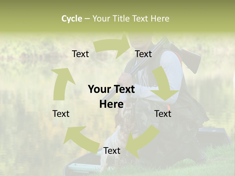 Prepared Kneeling Wood PowerPoint Template