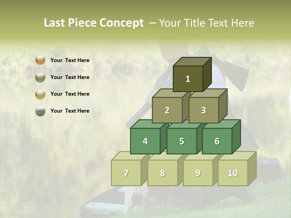 Prepared Kneeling Wood PowerPoint Template