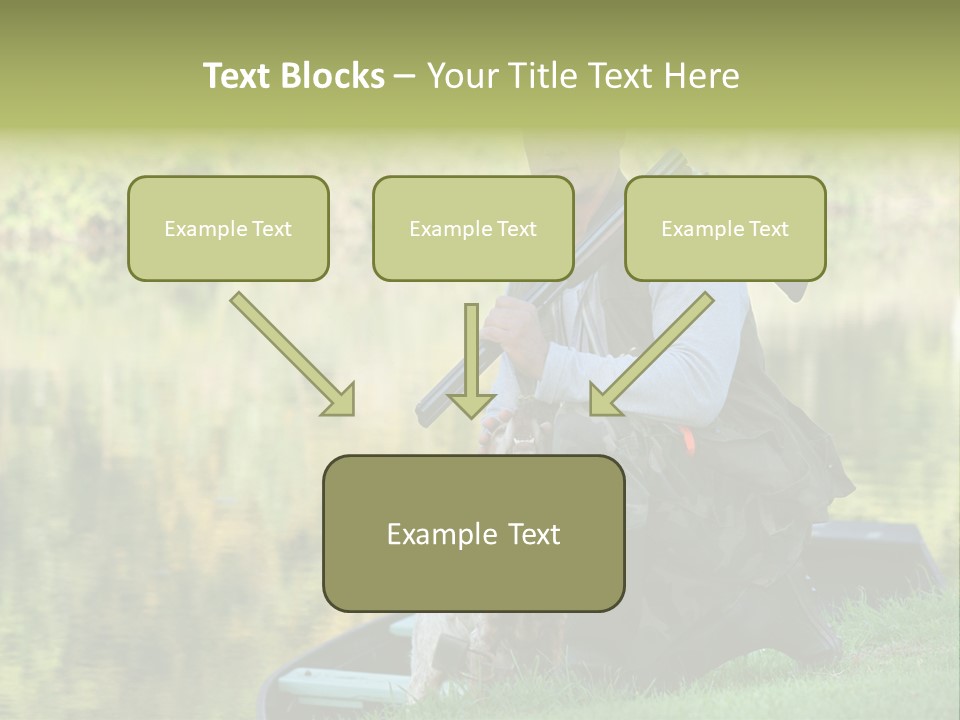 Prepared Kneeling Wood PowerPoint Template