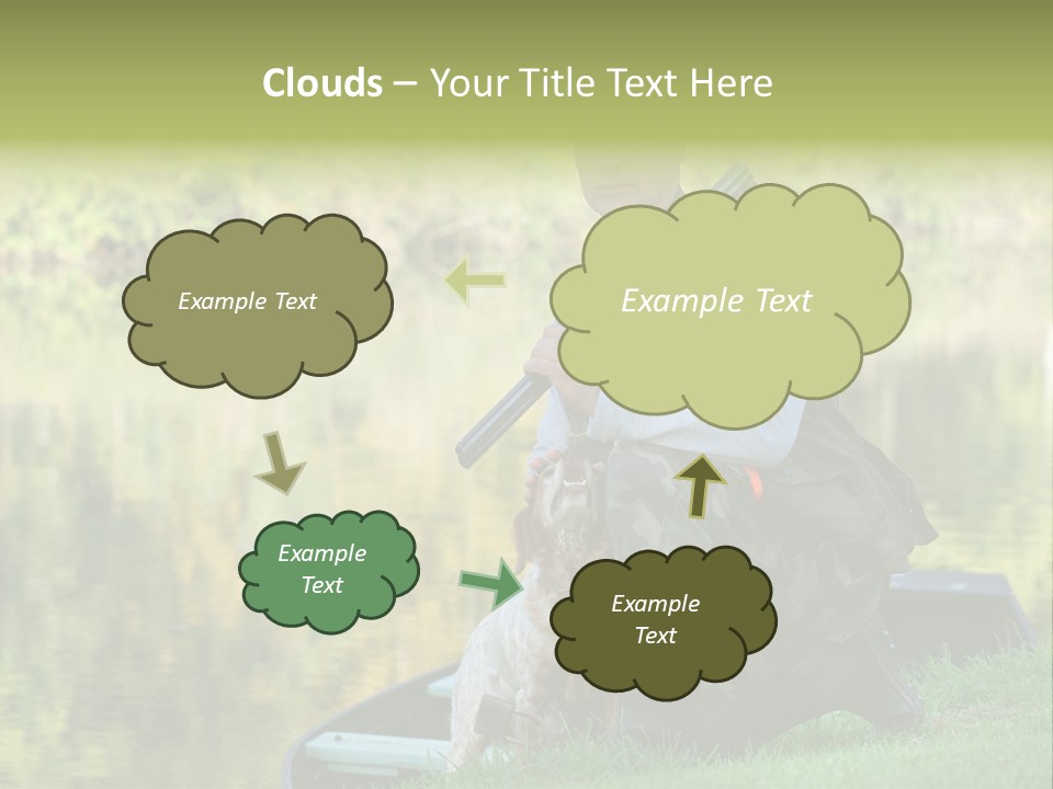 Prepared Kneeling Wood PowerPoint Template