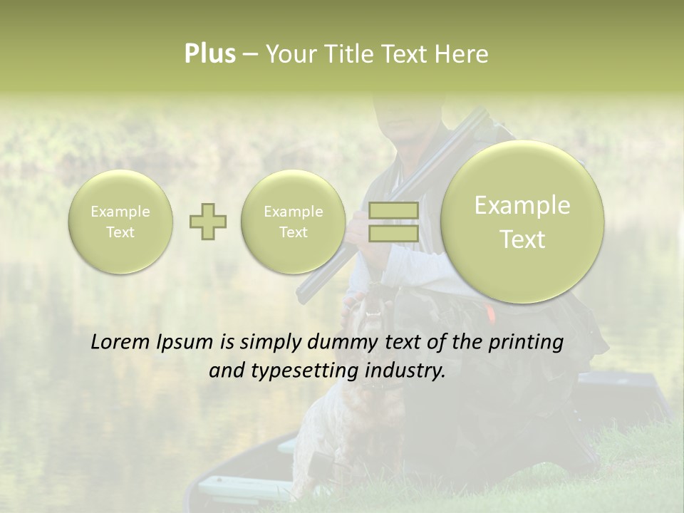 Prepared Kneeling Wood PowerPoint Template