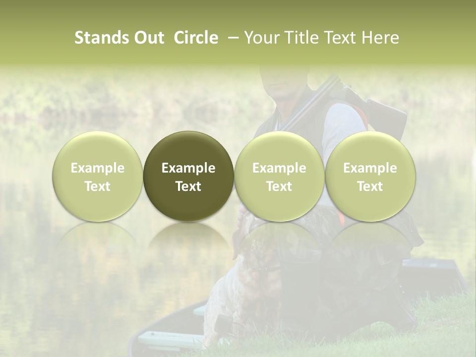 Prepared Kneeling Wood PowerPoint Template