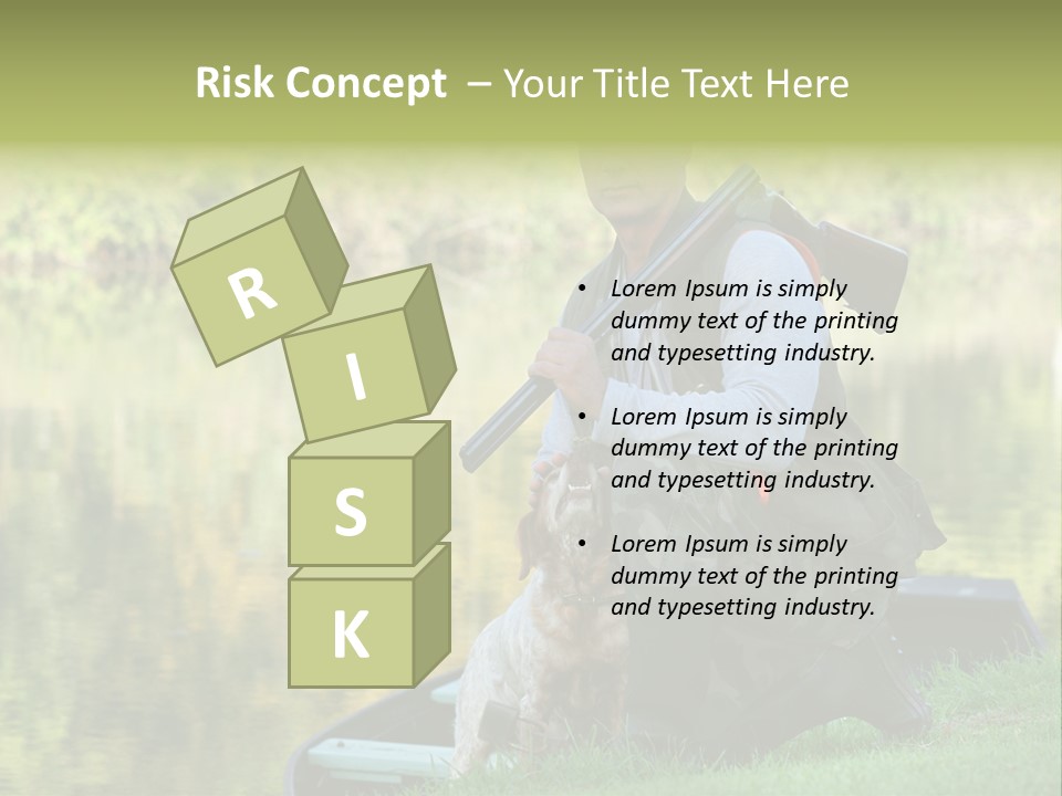 Prepared Kneeling Wood PowerPoint Template