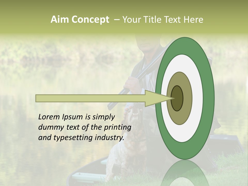 Prepared Kneeling Wood PowerPoint Template