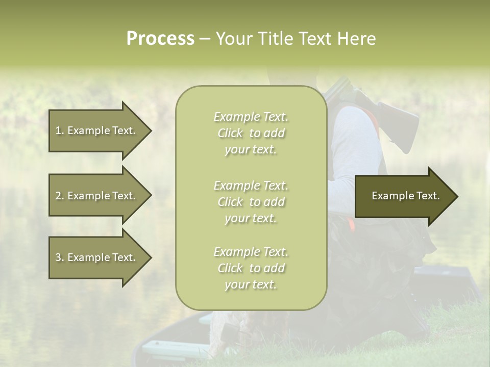 Prepared Kneeling Wood PowerPoint Template