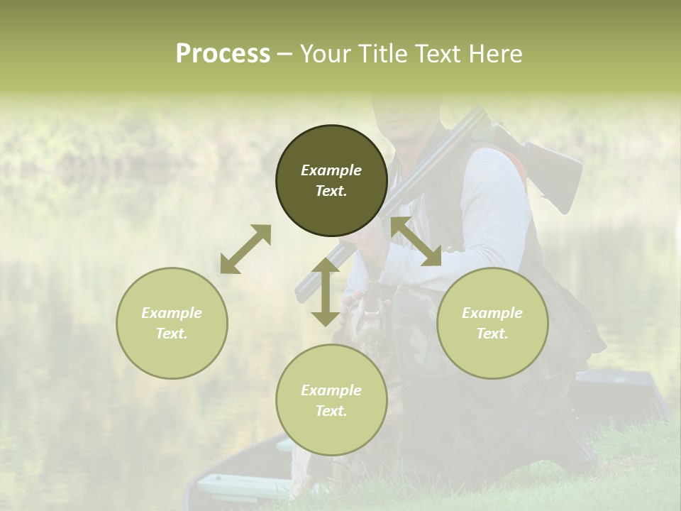 Prepared Kneeling Wood PowerPoint Template