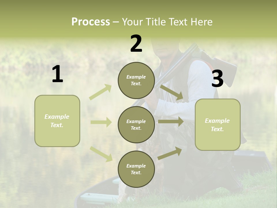 Prepared Kneeling Wood PowerPoint Template