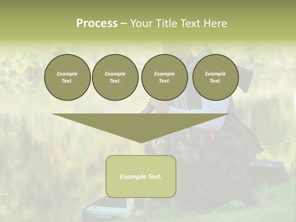 Prepared Kneeling Wood PowerPoint Template