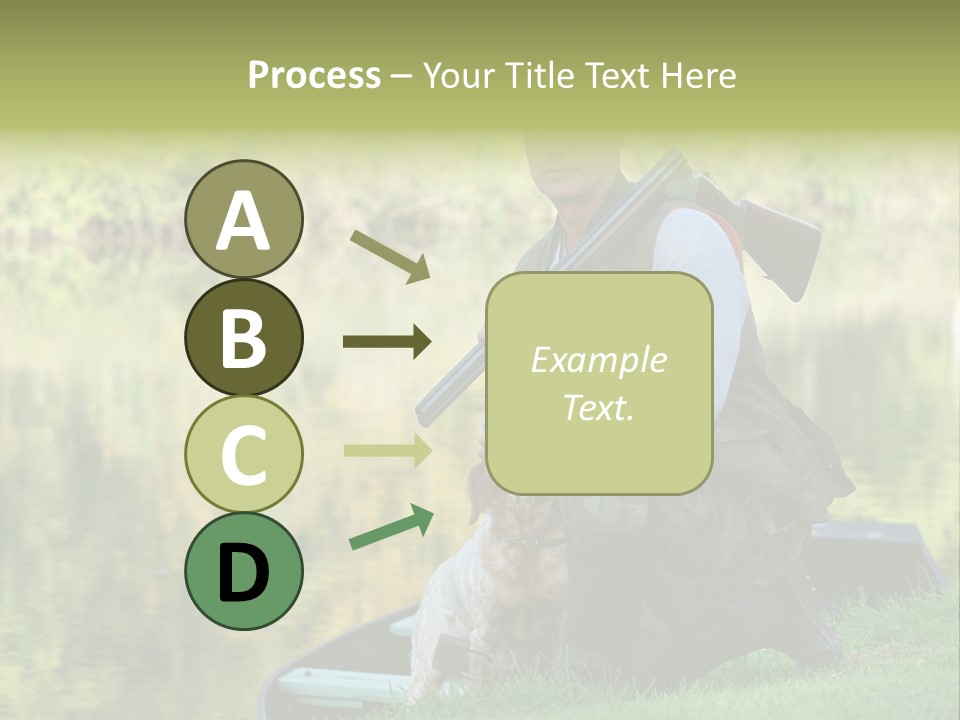 Prepared Kneeling Wood PowerPoint Template
