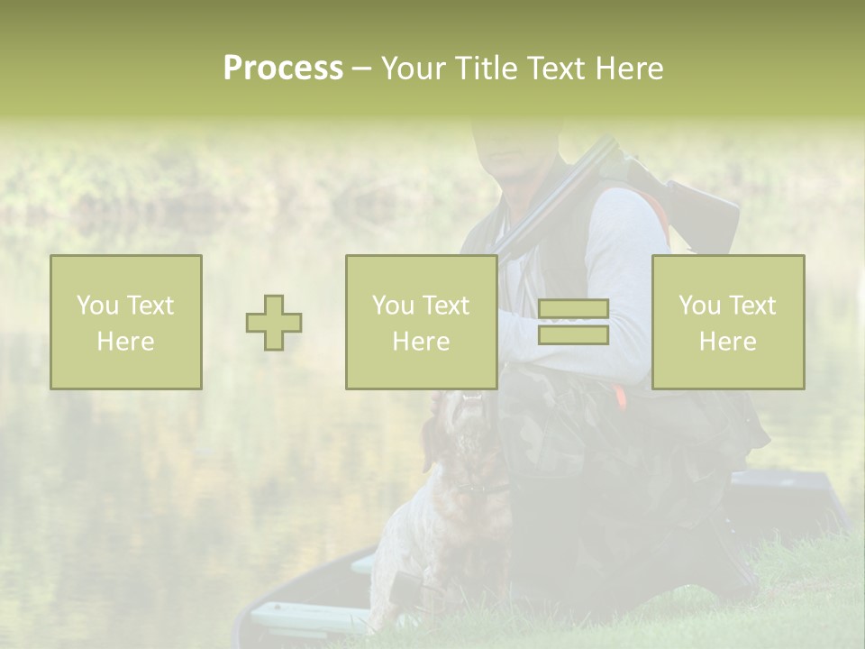 Prepared Kneeling Wood PowerPoint Template