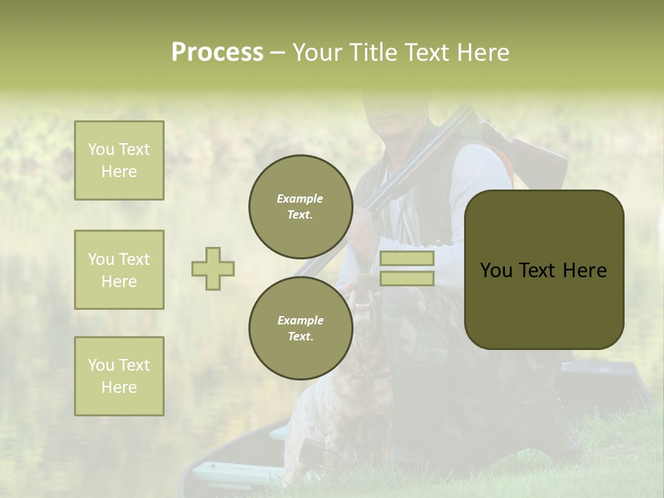 Prepared Kneeling Wood PowerPoint Template
