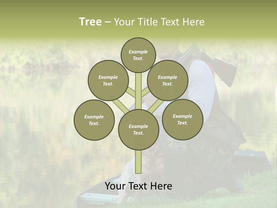 Prepared Kneeling Wood PowerPoint Template