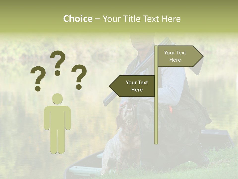 Prepared Kneeling Wood PowerPoint Template