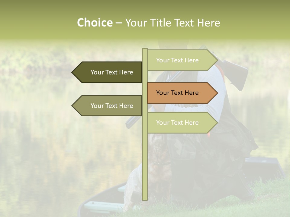 Prepared Kneeling Wood PowerPoint Template