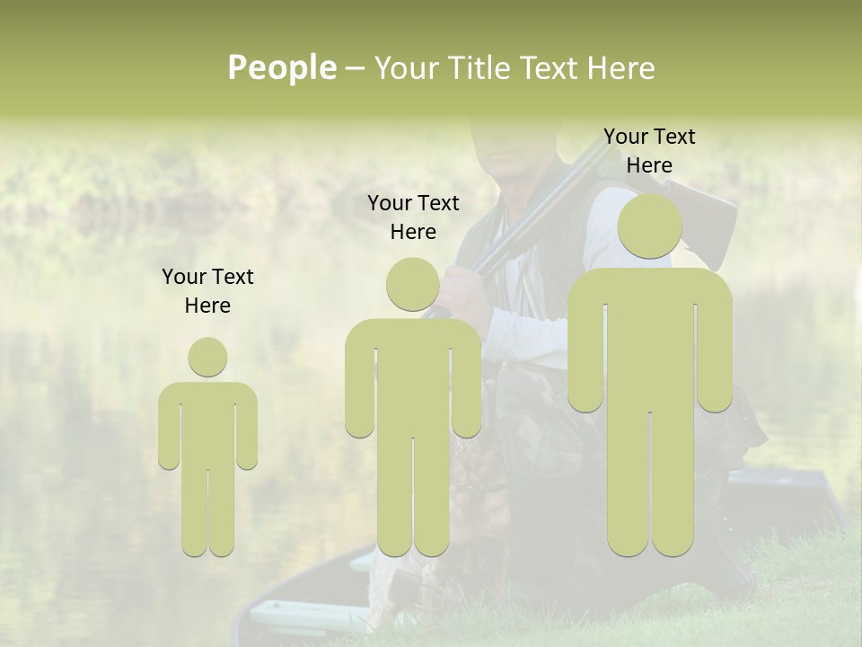 Prepared Kneeling Wood PowerPoint Template