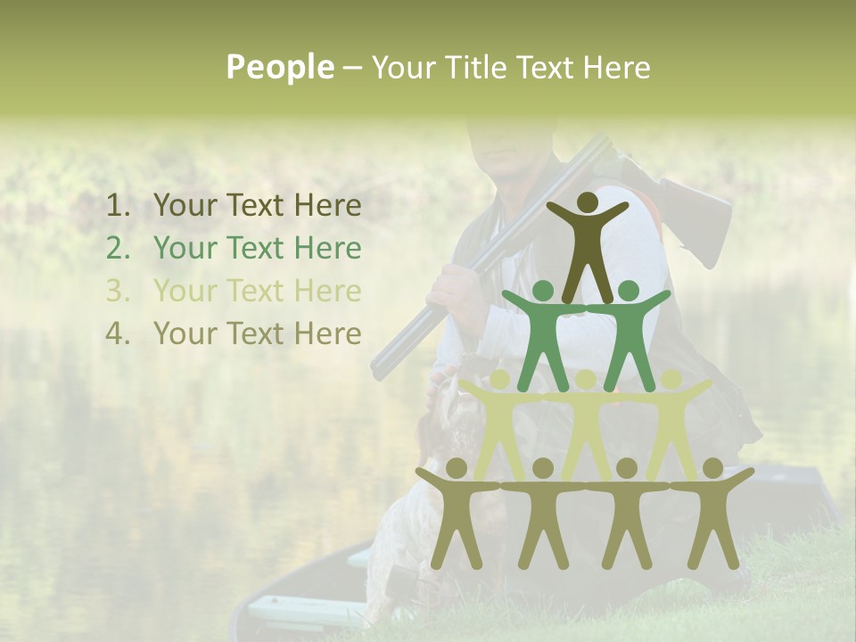 Prepared Kneeling Wood PowerPoint Template