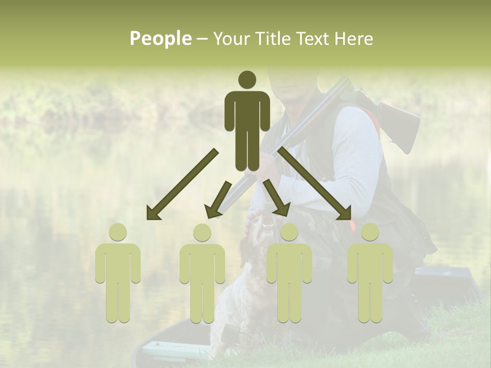 Prepared Kneeling Wood PowerPoint Template