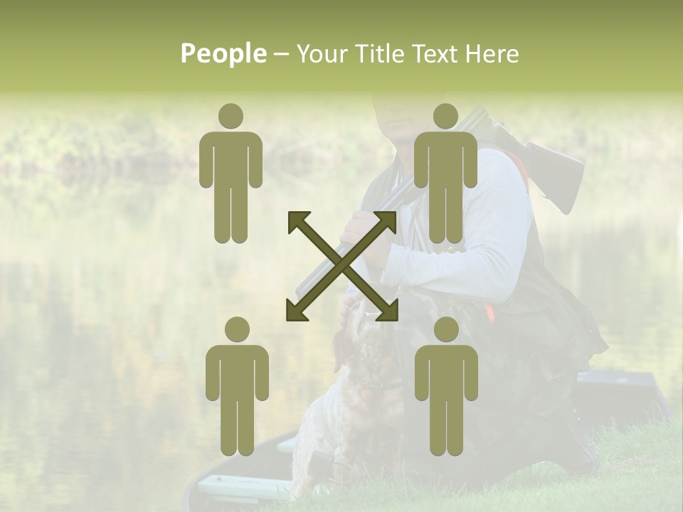 Prepared Kneeling Wood PowerPoint Template