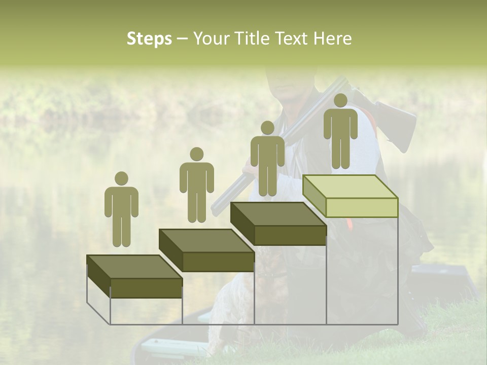 Prepared Kneeling Wood PowerPoint Template