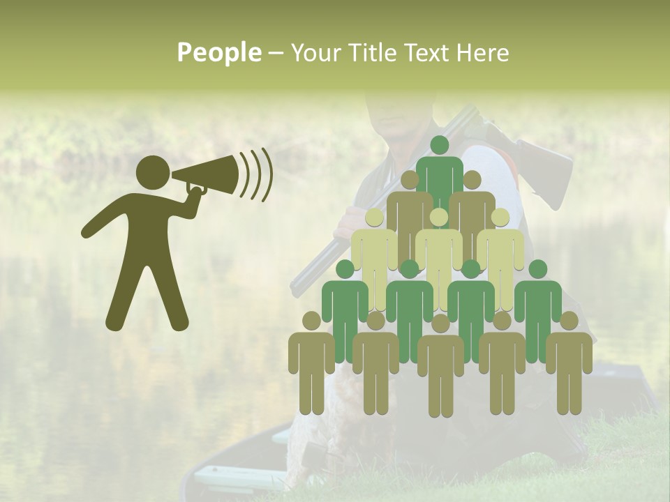 Prepared Kneeling Wood PowerPoint Template