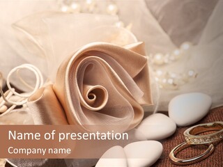 Decor Silver Flower PowerPoint Template