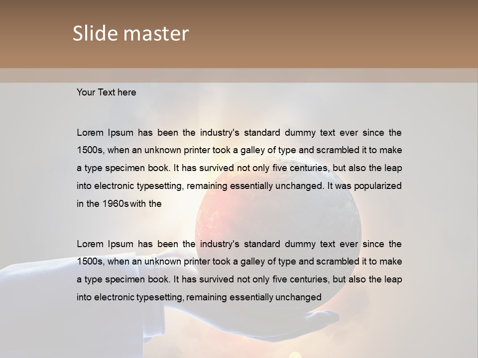 Travel Hand Growth PowerPoint Template