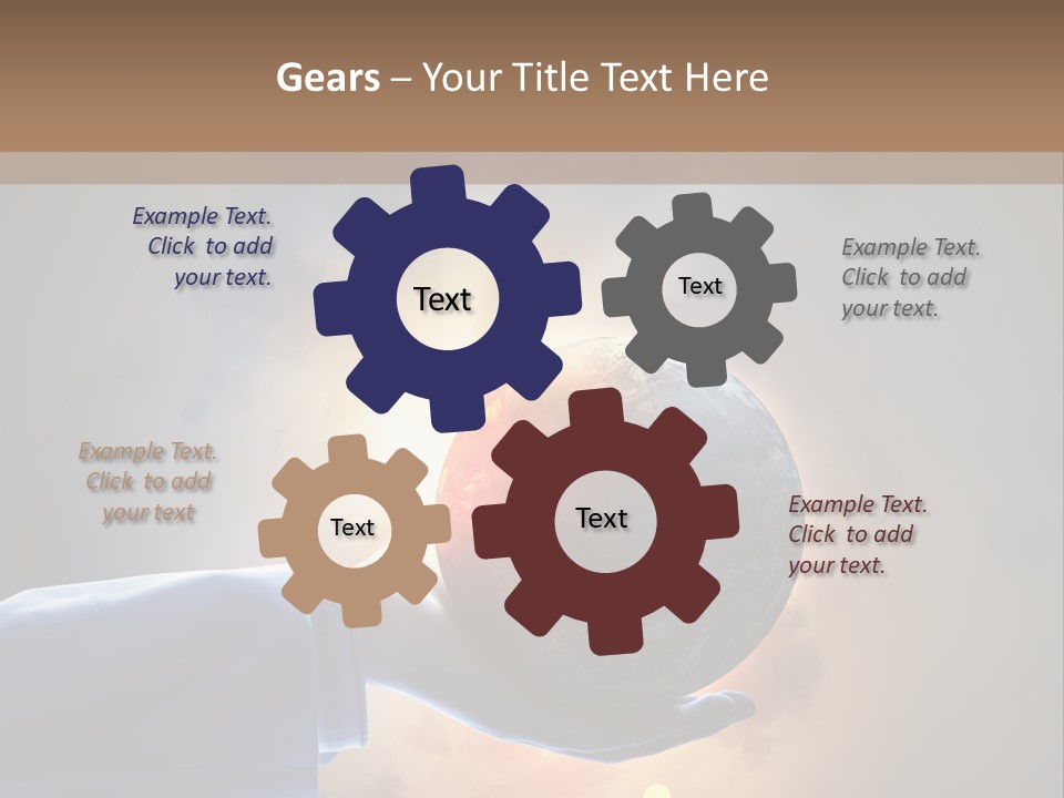 Travel Hand Growth PowerPoint Template