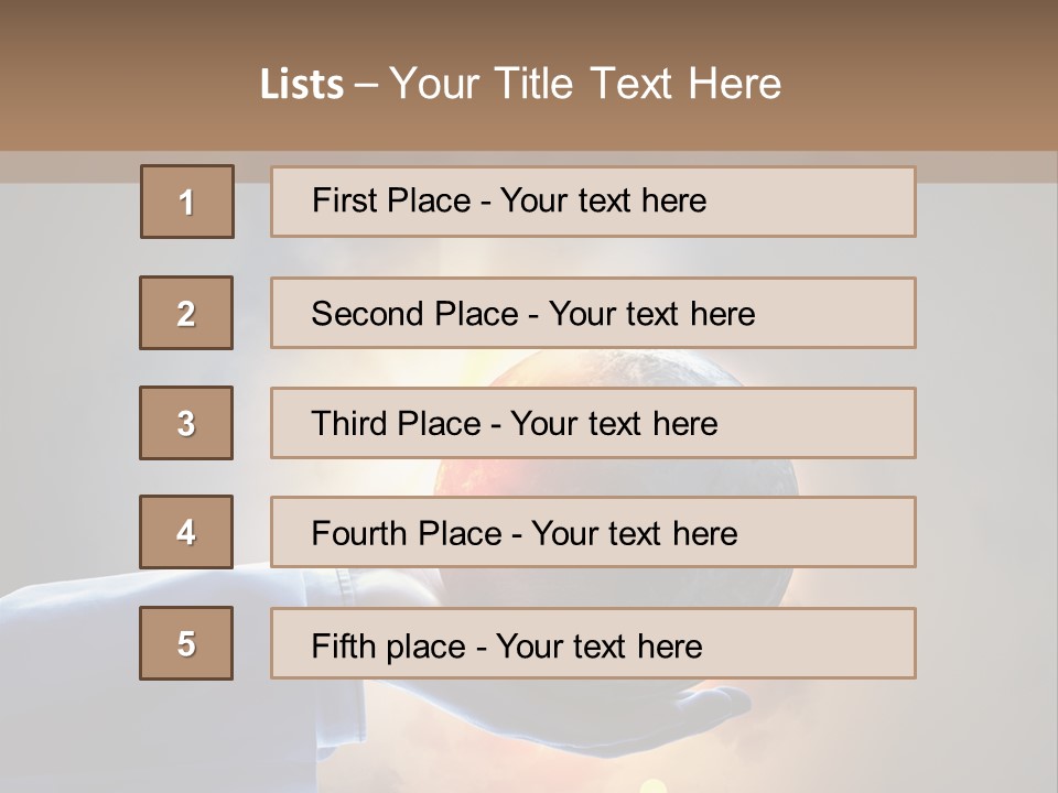 Travel Hand Growth PowerPoint Template