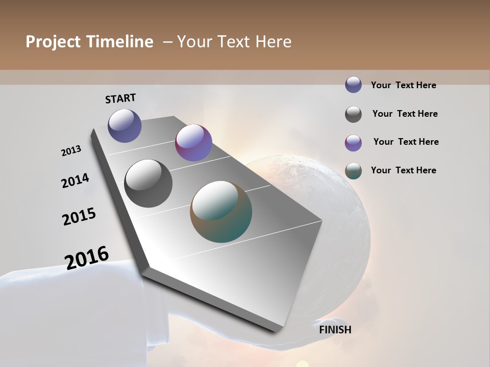 Travel Hand Growth PowerPoint Template