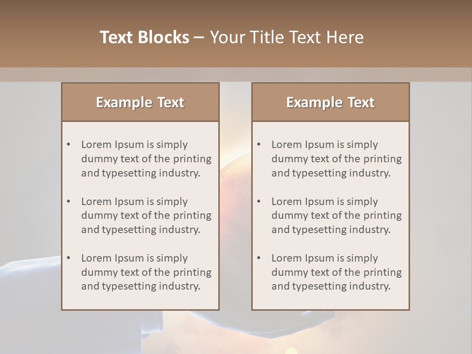 Travel Hand Growth PowerPoint Template