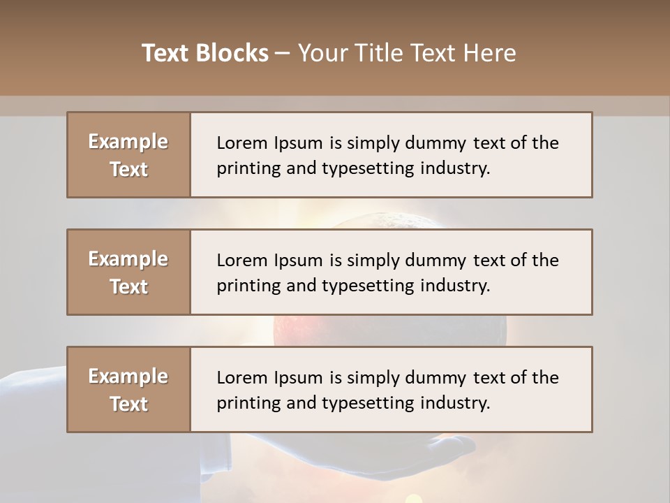 Travel Hand Growth PowerPoint Template
