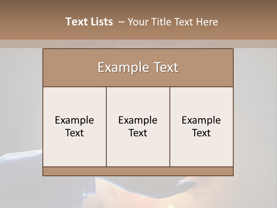 Travel Hand Growth PowerPoint Template