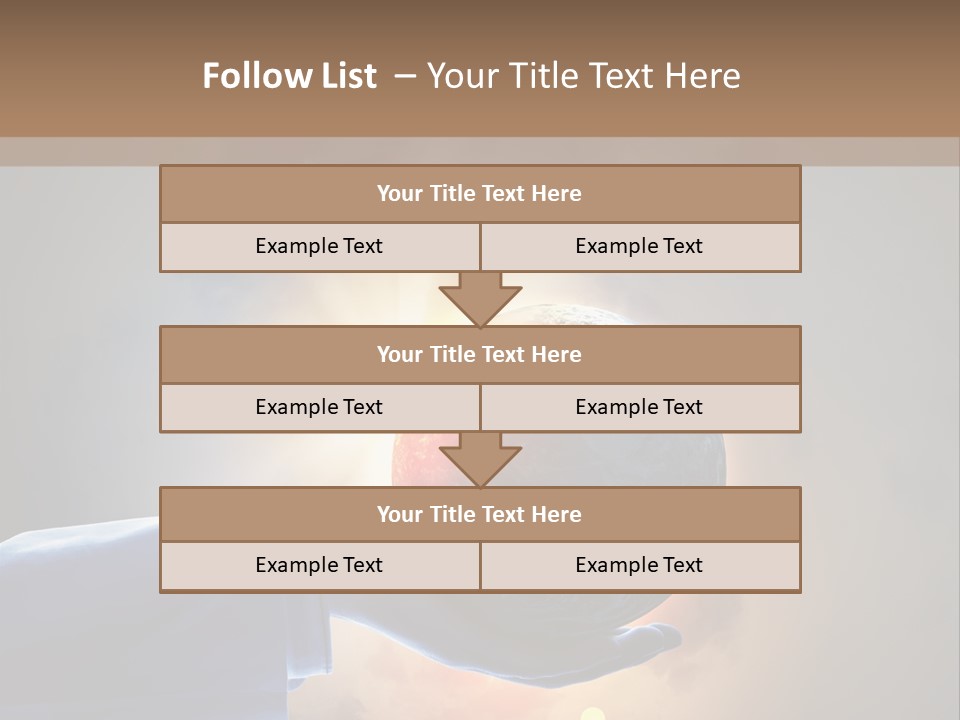Travel Hand Growth PowerPoint Template