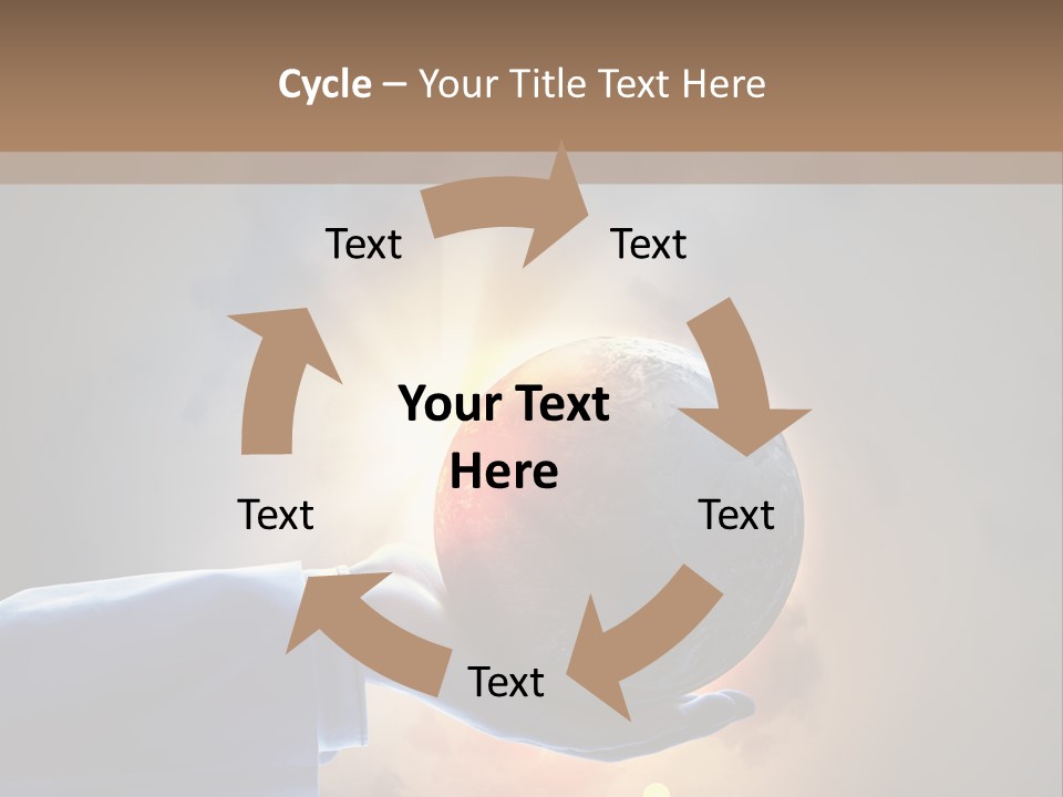 Travel Hand Growth PowerPoint Template