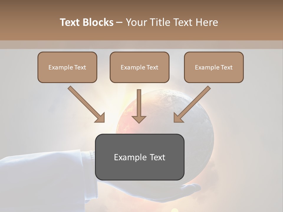 Travel Hand Growth PowerPoint Template