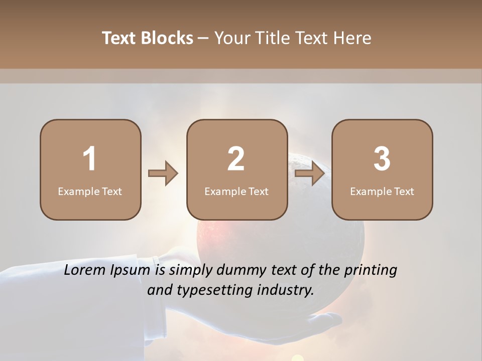 Travel Hand Growth PowerPoint Template