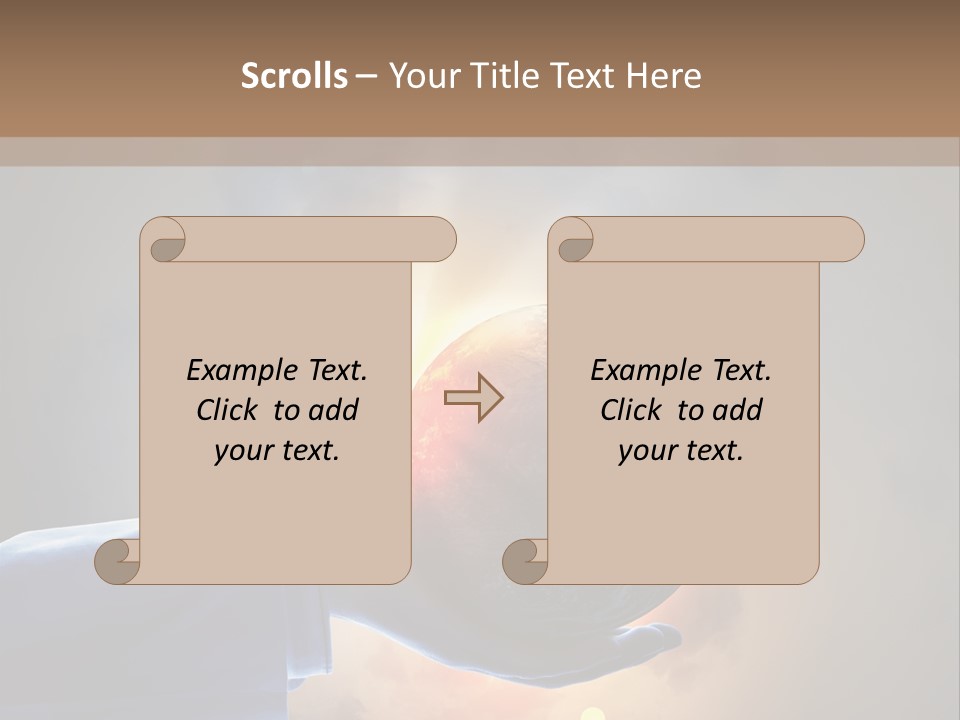 Travel Hand Growth PowerPoint Template