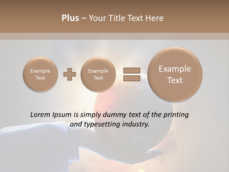 Travel Hand Growth PowerPoint Template