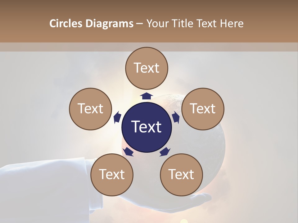 Travel Hand Growth PowerPoint Template