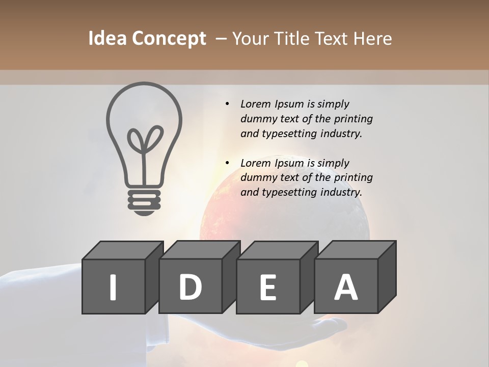 Travel Hand Growth PowerPoint Template