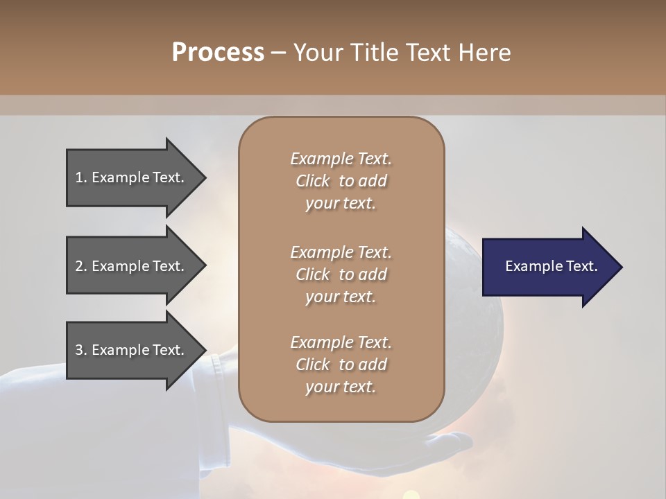 Travel Hand Growth PowerPoint Template
