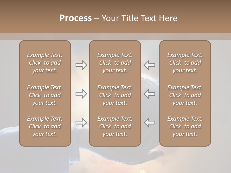 Travel Hand Growth PowerPoint Template