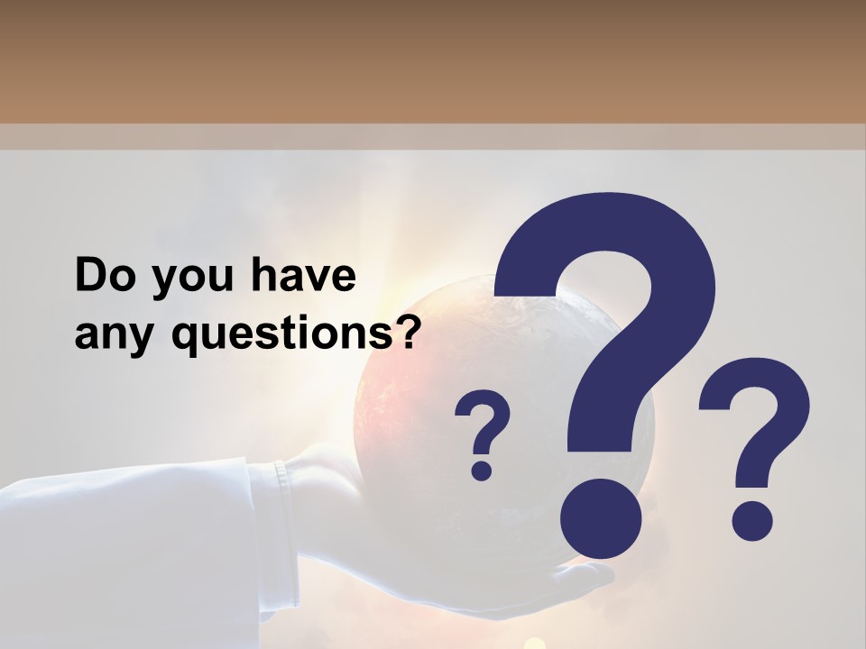 Travel Hand Growth PowerPoint Template