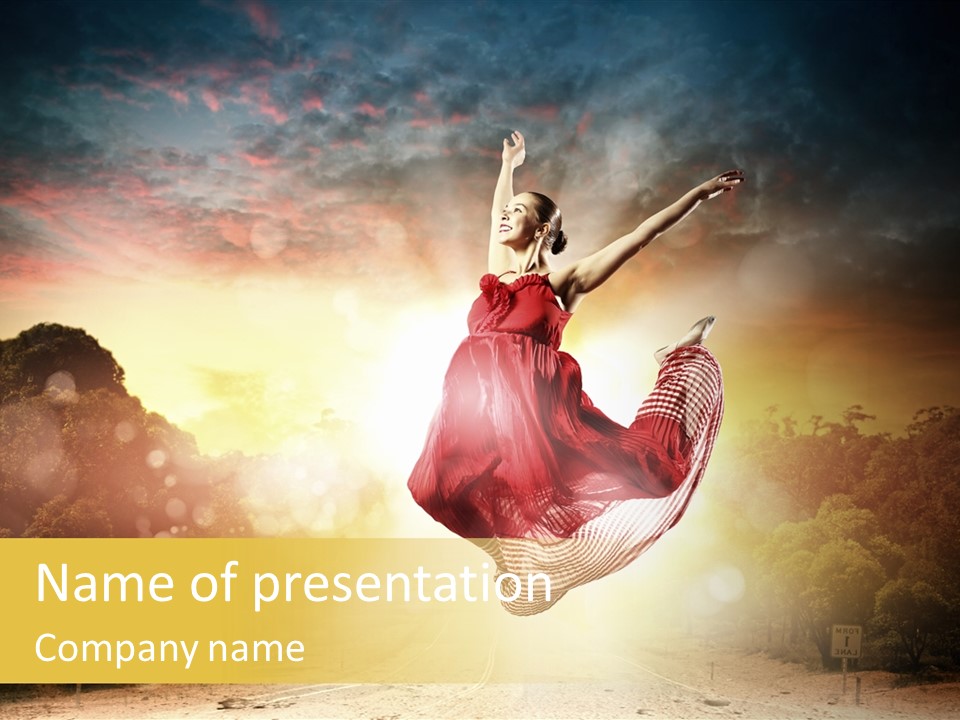 Person People Dance PowerPoint Template